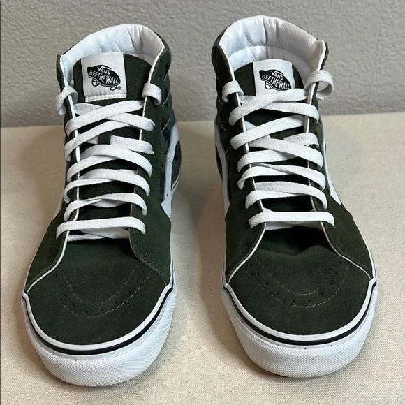 Vans Sk8-Hi Drippy Camo Green/White - Size 10 - High-Top Sneakers - Picture 2 of 9